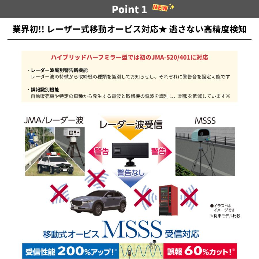 CELLSTAR セルスター レーダー探知機 AR-525MW レーザー式