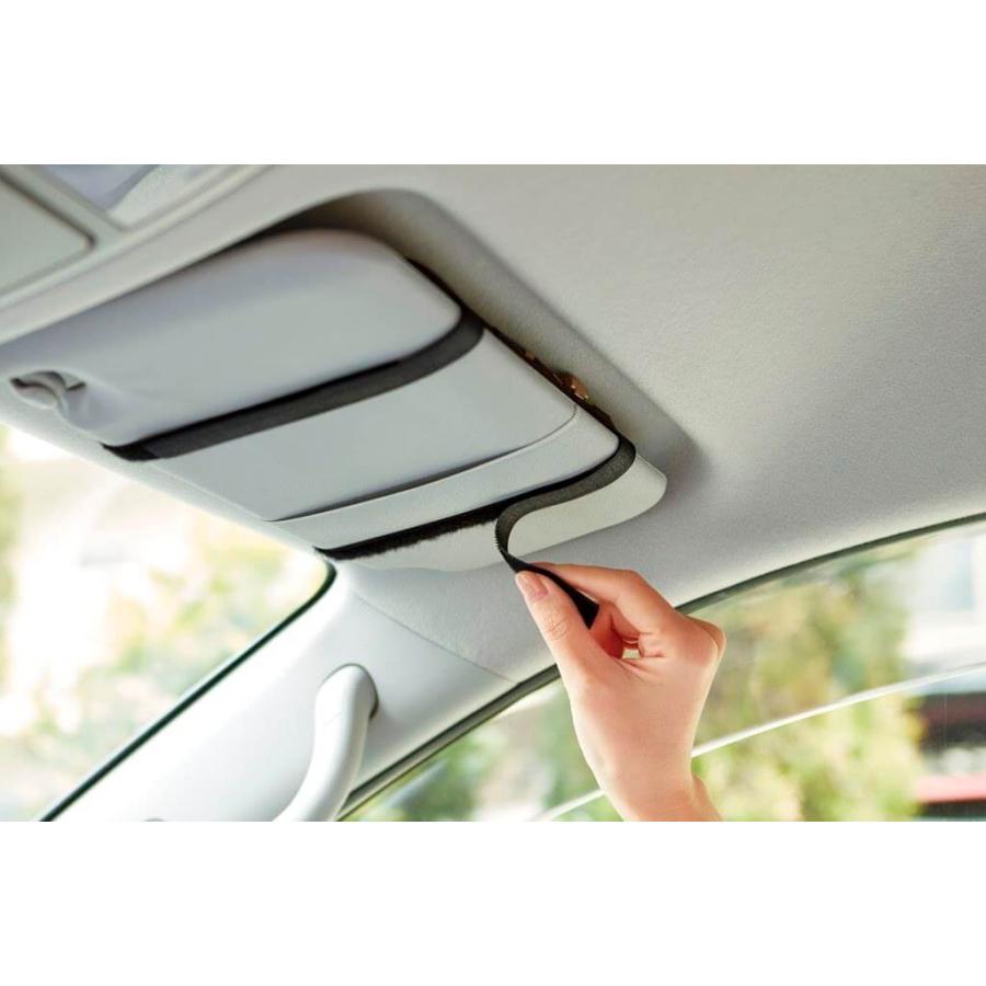 コジット サンバイザーミラーポケット 92294 CARFITY 車用 取付簡単 サンバイザー 収納 ポケット 鏡 ミラー 収納ホルダー メイク 化粧 |  | 06