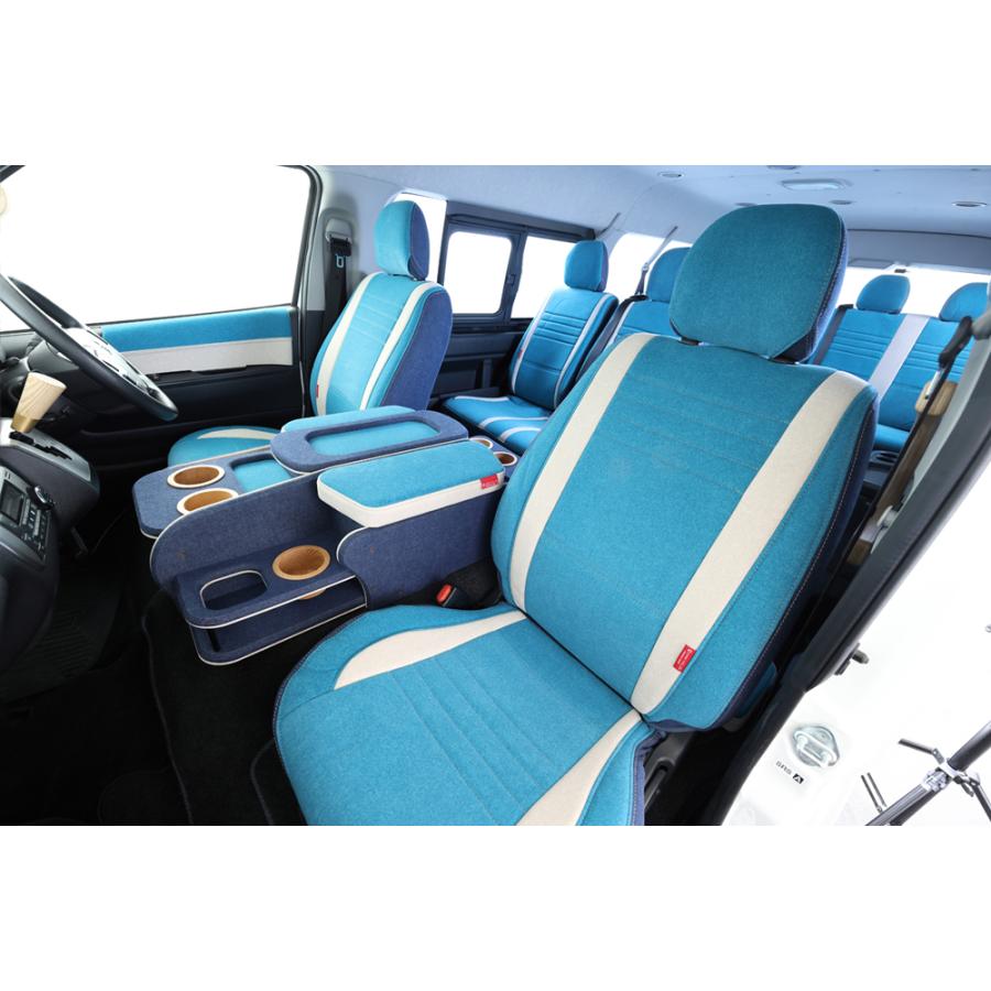 クラフトプラス シートカバー カリフォルニアタイプ1 トヨタ 200系 ハイエース 4型後期/5型/6型/7型 ワゴンGL ユーロプレミアム セット |  | 01