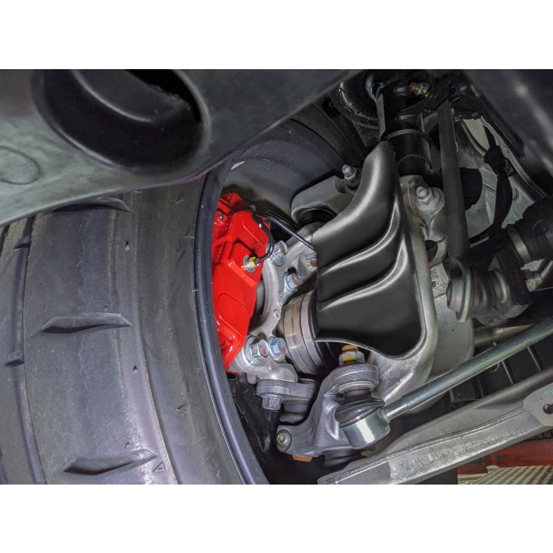 CUSCO ブレーキ 冷却導風板 3F7-340-A ホンダ FL5 シビック タイプR 純正 交換 取付 フロントブレーキ 温度上昇低減 カーボンファイバー | クスコ | 01