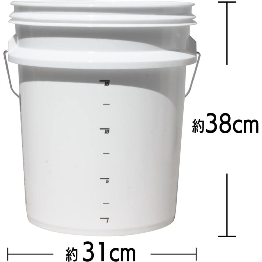 DETAIL GUARDZ（ディテール ガーズ） オリジナルバケツ 20L ホワイト