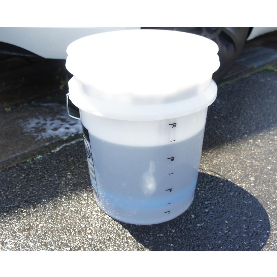 【在庫あり即納!!】ディテールガーズ オリジナルバケツ 20L クリアホワイト 日本製 DETAIL GUARDZ DG DB-H20L-DGNAT グリットガード 収納 目盛り付き | DETAIL GUARDZ | 02