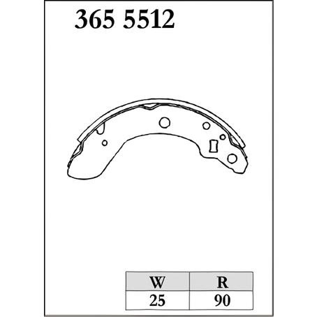 DIXCEL RGS3655512 RGS type スポーツ＆コンペティション用 リヤブレーキシュー RJ1 RJ2 R1 / RC1 RC2 R2 | DIXCEL | 01