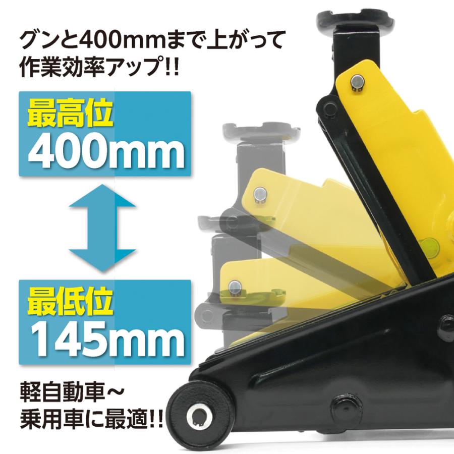【ほぼ新品・一度のみ使用】エマーソン 3t フロアジャッキ 軽～ミニバン対応！DIYに Amazon | エマーソン(Emerson) フロアジャッキ 3t SG規格適合品 【最低