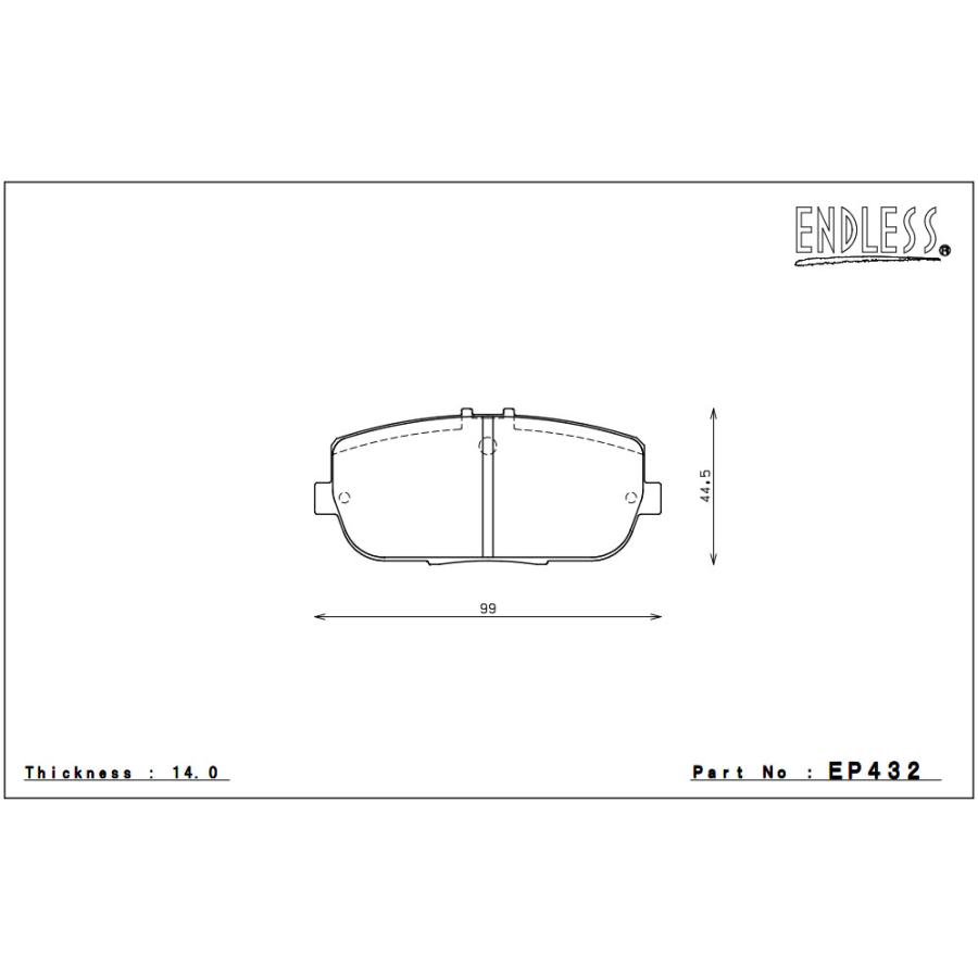 ENDLESS（エンドレス） ENDLESS EP432SR01 ブレーキパッド SR01 ND5RC