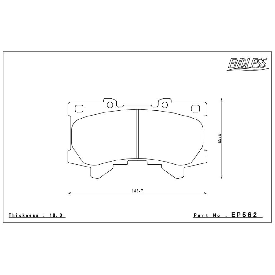 ENDLESS EP562MX72 ブレーキパッド 300系 ランドクルーザー