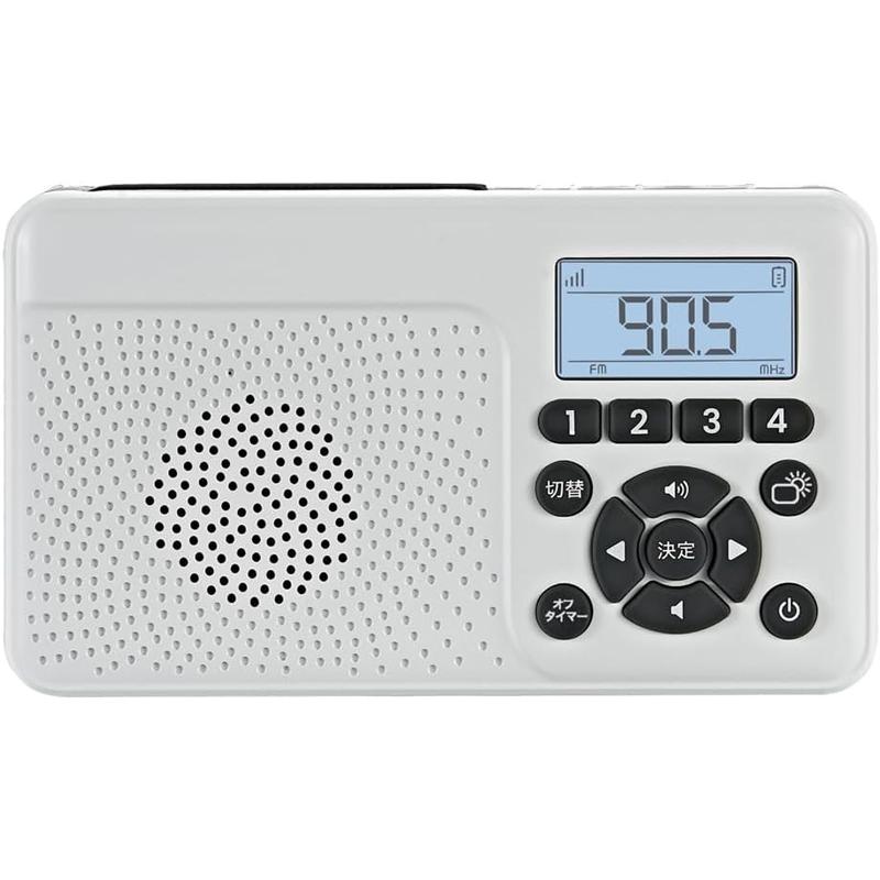 FRC 防災用ラジオ FC-W118RD 手回し充電 ソーラー充電 2000mAhバッテリー内蔵 電池不要 LEDライト付 モバイルバッテリー 災害対策 | FRC | 04