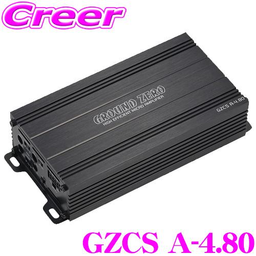 GROUND-ZERO GROUND ZERO グランドゼロ GZCS A-4.80 4ch パワー GROUND-ZERO GROUND ZERO グランドゼロ GZCS A-4.80 4ch パワー
