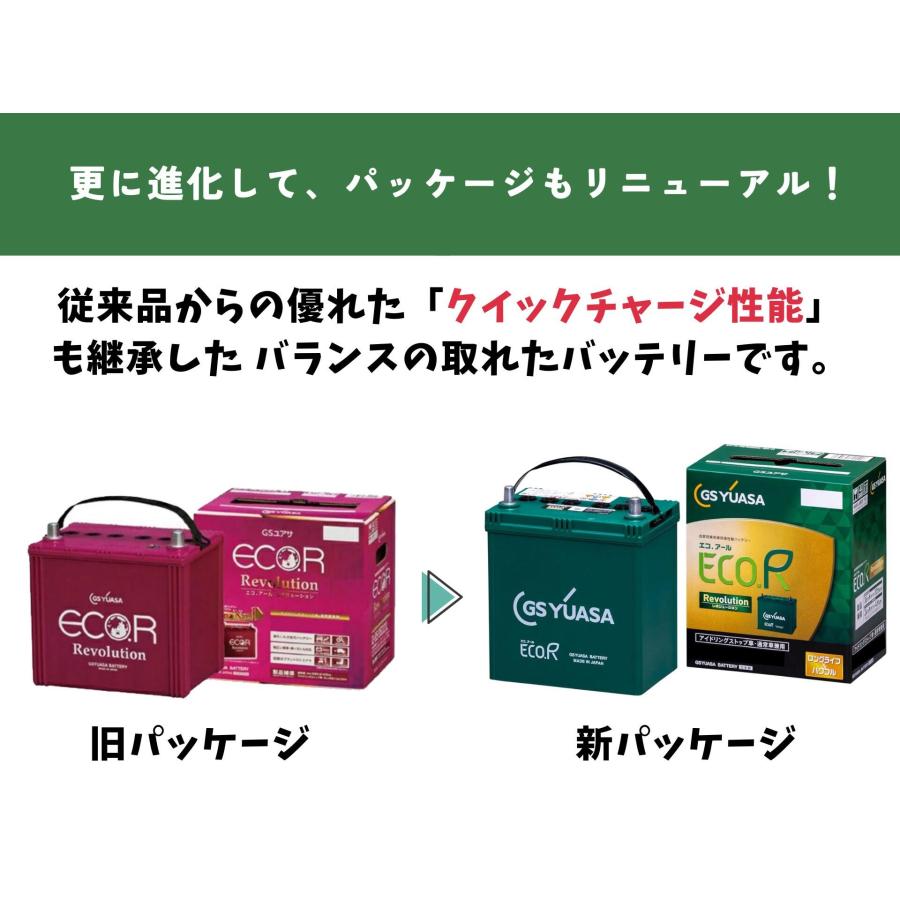 GSユアサ ER-Q-95R/95D23R-EA-N エコアール レボリューション 1個 充電
