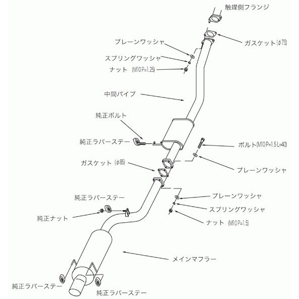 HKS（エッチケーエス） ハイパワー409 エキゾースト マフラー 日産