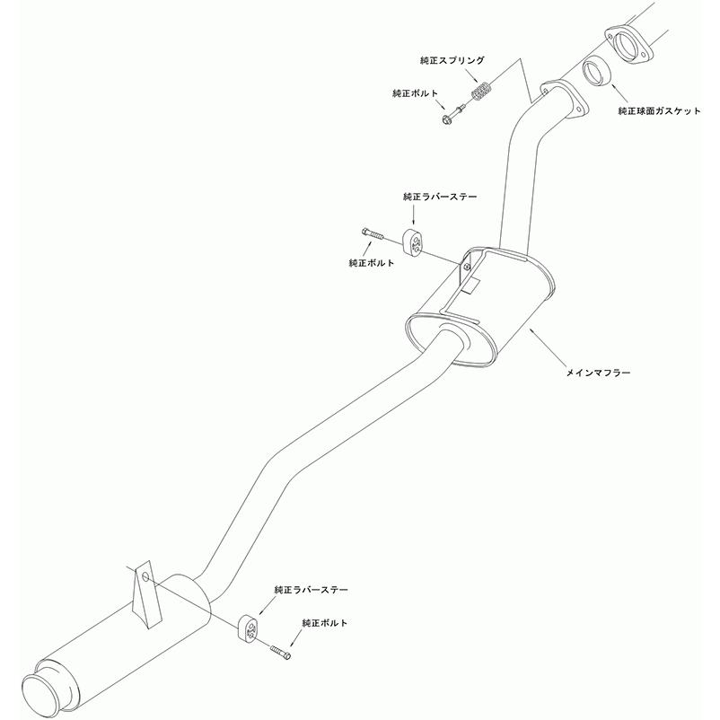 HKS サイレントハイパワー エキゾースト マフラー スズキ JA22W