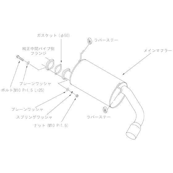 【個人宅配送可能!!】 HKS リーガル エキゾースト マフラー スズキ JB23W ジムニー JASMA 認定 2年3万km保証 車検対応 31013-AS009 | HKS | 02