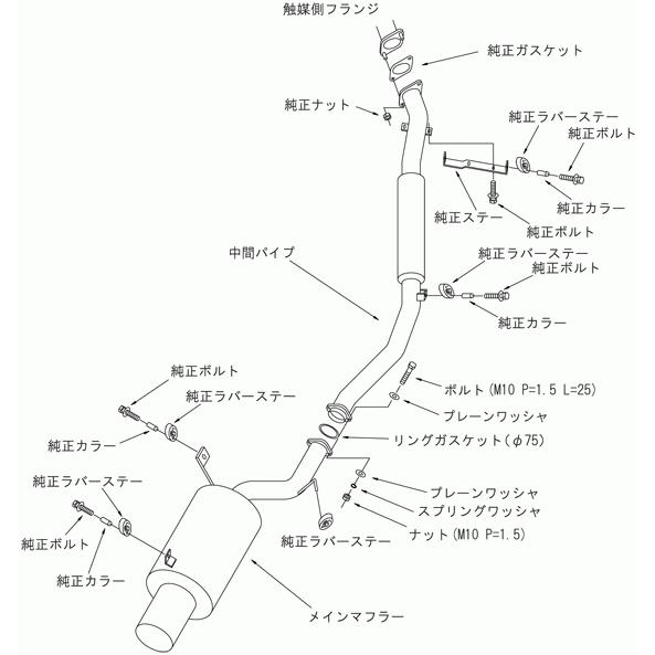 その他 cp9agsrgsr HKS サイレントハイパワー エキゾースト マフラー 三菱 CP9A