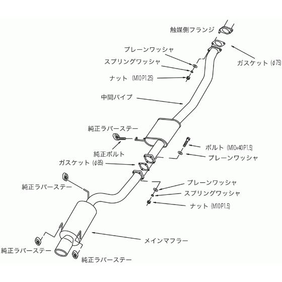 HKS（エッチケーエス） サイレントハイパワー エキゾースト マフラー