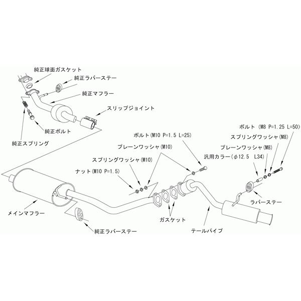 HKS（エッチケーエス） サイレントハイパワー エキゾースト マフラー