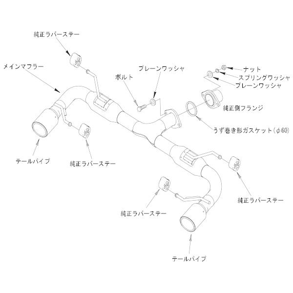 HKS（エッチケーエス） ハイパワースペックL II エキゾースト マフラー