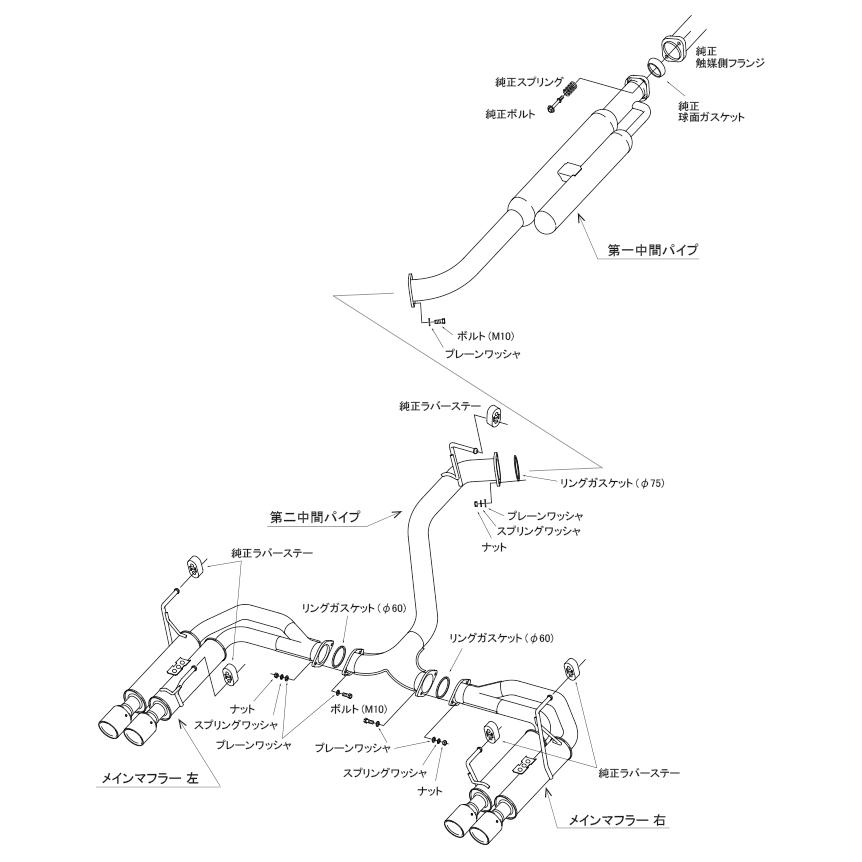 HKS リーガマックスプレミアム エキゾースト マフラー スバル HKS リーガマックスプレミアム エキゾースト マフラー スバル