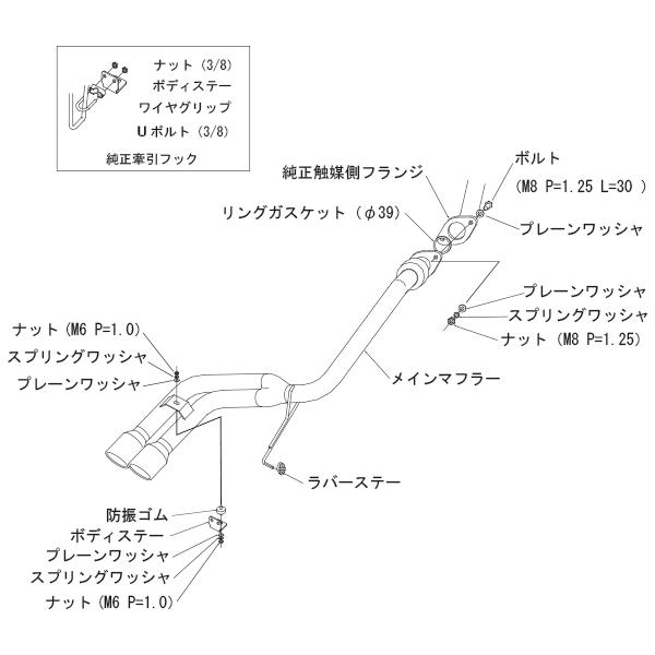 HKS Cool Style センター2本出し マフラー l375s HKS（エッチケーエス） クールスタイル2 エキゾースト マフラー