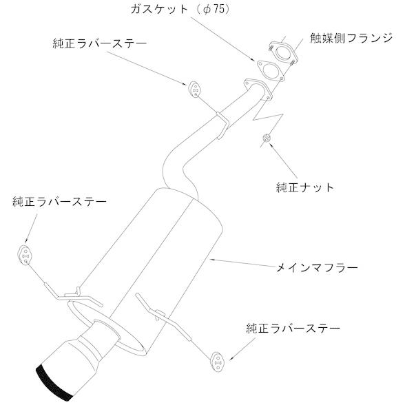 HKS（エッチケーエス） スーパーターボマフラー エキゾースト マフラー