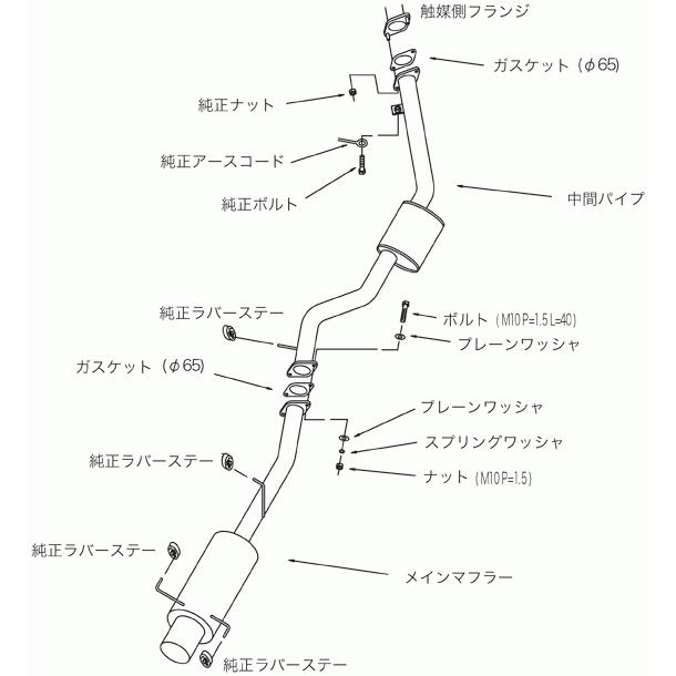 HKS（エッチケーエス） サイレントハイパワー エキゾースト マフラー
