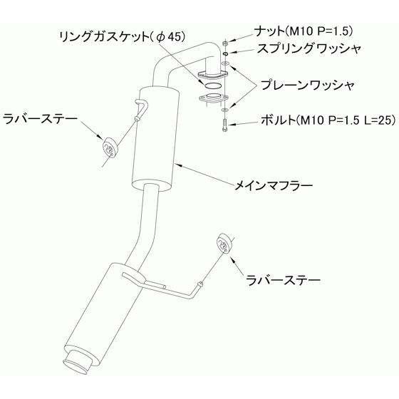 HKS（エッチケーエス） サイレントハイパワー エキゾースト マフラー