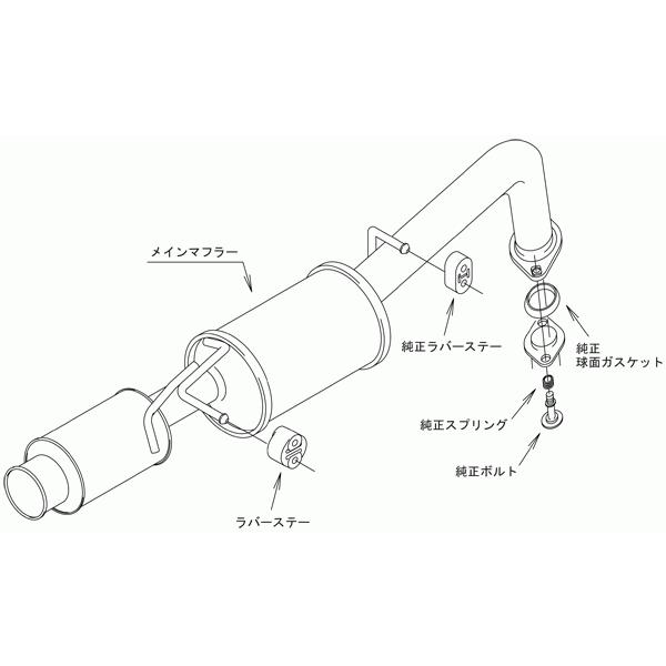 トヨタ ヴィッツRS TRUST ステンレスマフラー JASMA 906113 トヨタ ヴィッツRS TRUST ステンレスマフラー JASMA 906113