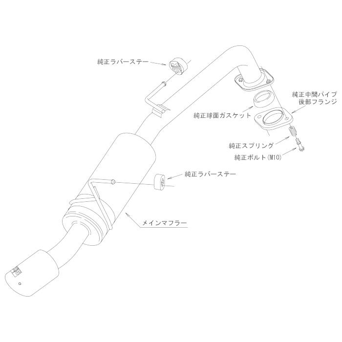 HKS（エッチケーエス） ハイパワースペックL II エキゾースト マフラー