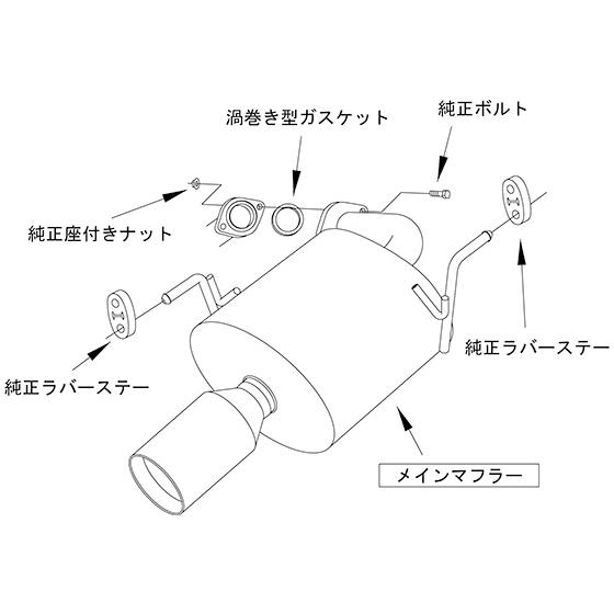 HKS リーガマックスプレミアム エキゾースト マフラー スバル SJ5 フォレスター用 SUS304 車検対応 32018-AF015｜creer-net｜03