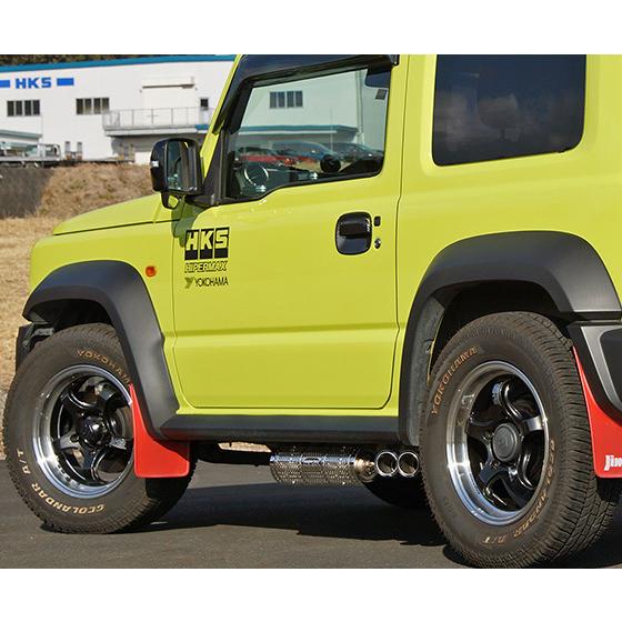 JB74シエラ　 HKS ステンレス マフラー 中古 ジムニーシエラ JB74専用 HKS リーガマックス TRAILMASTERマフラー を