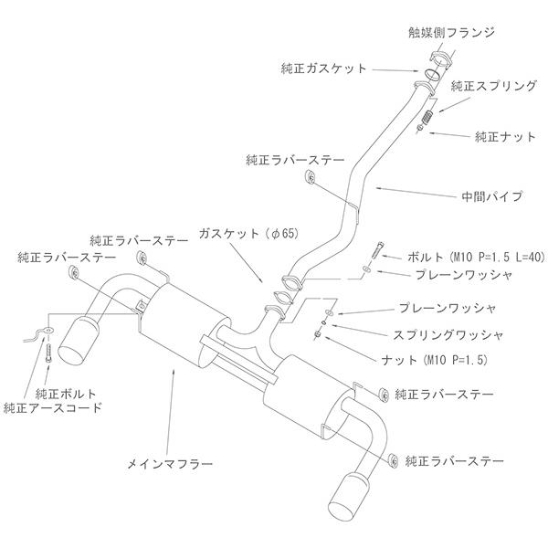 HKS リーガマックス エキゾースト マフラー マツダ LA-SE3P ABA-SE3P