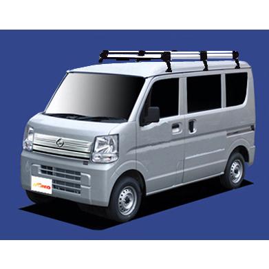 タフレック HL437A+ エブリィ DA17V DA17W / NV100クリッパー DR17V 標準ルーフ用 6本脚 業務用 ルーフキャリア TUFREQ 精興工業 | 精興工業 | 02