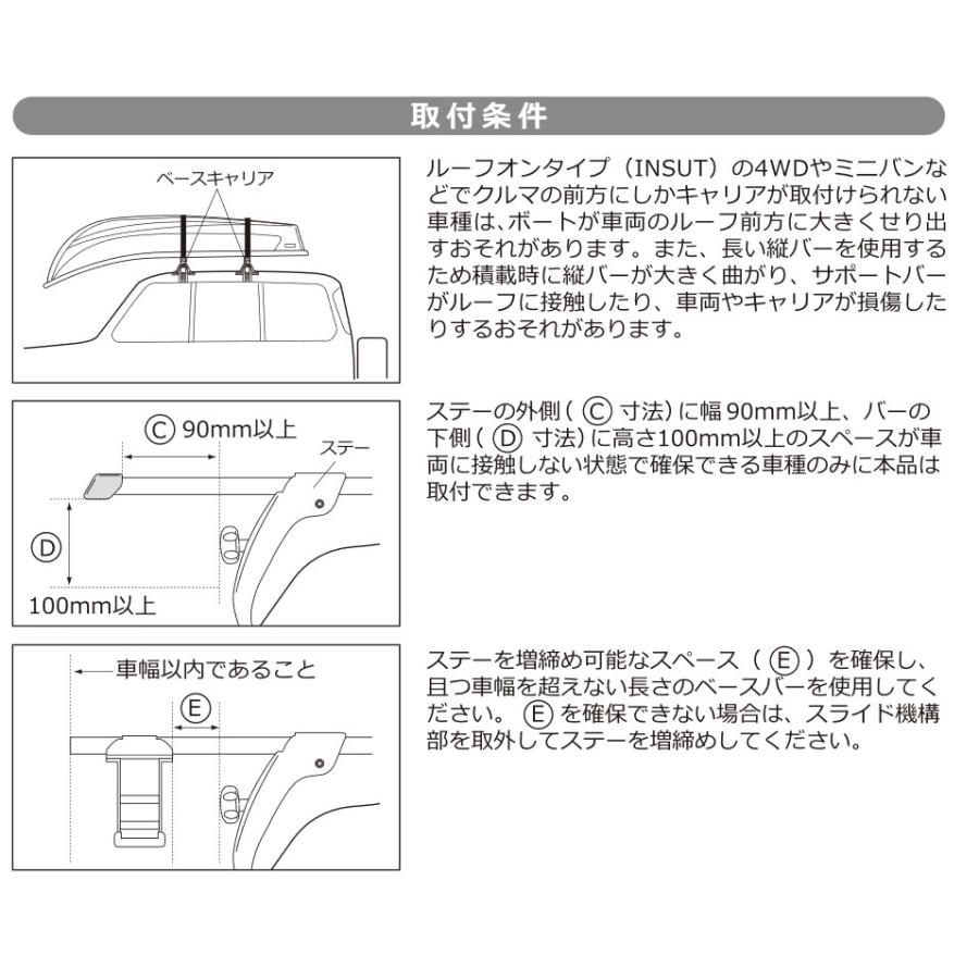 カーメイト　INNO　IN417　ボート用スライドキット