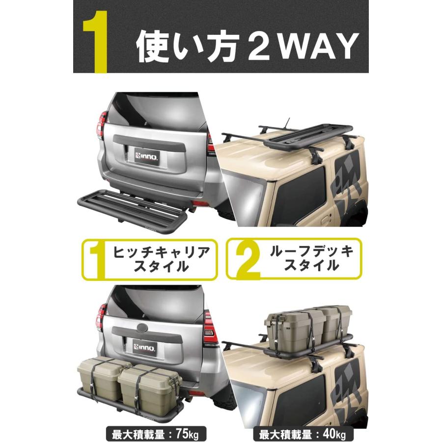 INNO カーメイト イノー INA530 ルーフデッキ45 ベースキャリア