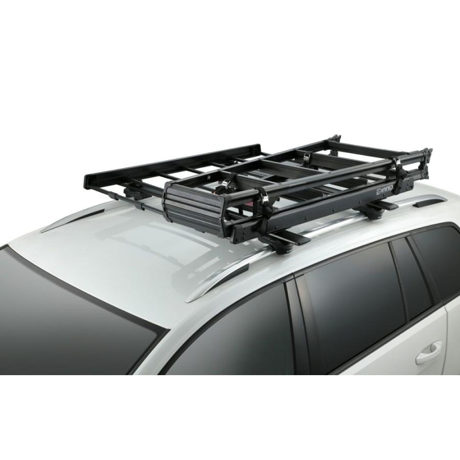 Amazon.co.jp: カーメイト(CARMATE) ルーフキャリア INNO ルーフラック カーゴラック 長さ 120cm 幅 110cm  スクエアベース 対応 エアロベース 対応 INT507BK : 車＆バイク