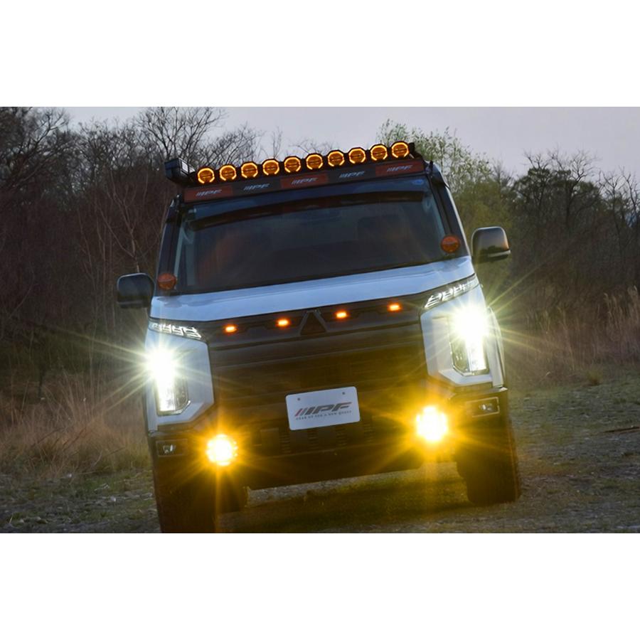 IPF グリルマーカー アンバー デリカD:5 CV1W (R8/1〜) 12V 1.6W 1年