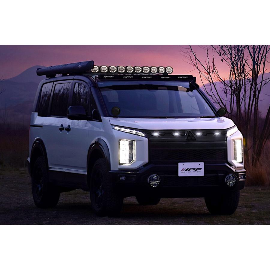 アングラーS専用　デリカリフトアップ　ipfグリルマーカー IPF グリルマーカー ホワイト デリカD:5 CV1W (R8/1〜) 12V 1.6W 1年