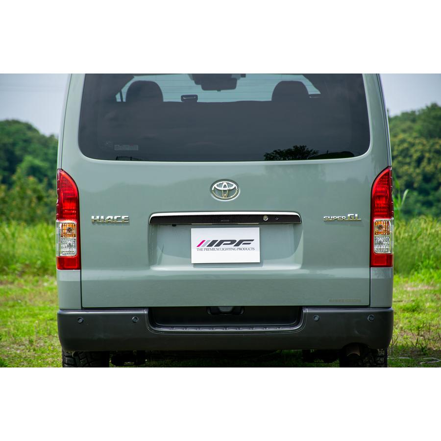 IPF リアガーニッシュプロテクター ブラック 200系 ハイエース EXH06