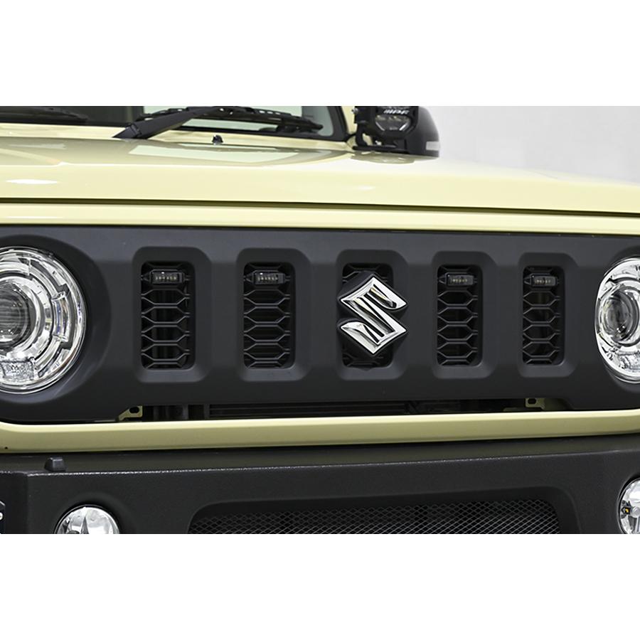 ジムニーJB64フロントグリル純正 フロントマーカーセット IPF グリルマーカー ホワイト 純正グリル用 ジムニー JB64 / ジムニー