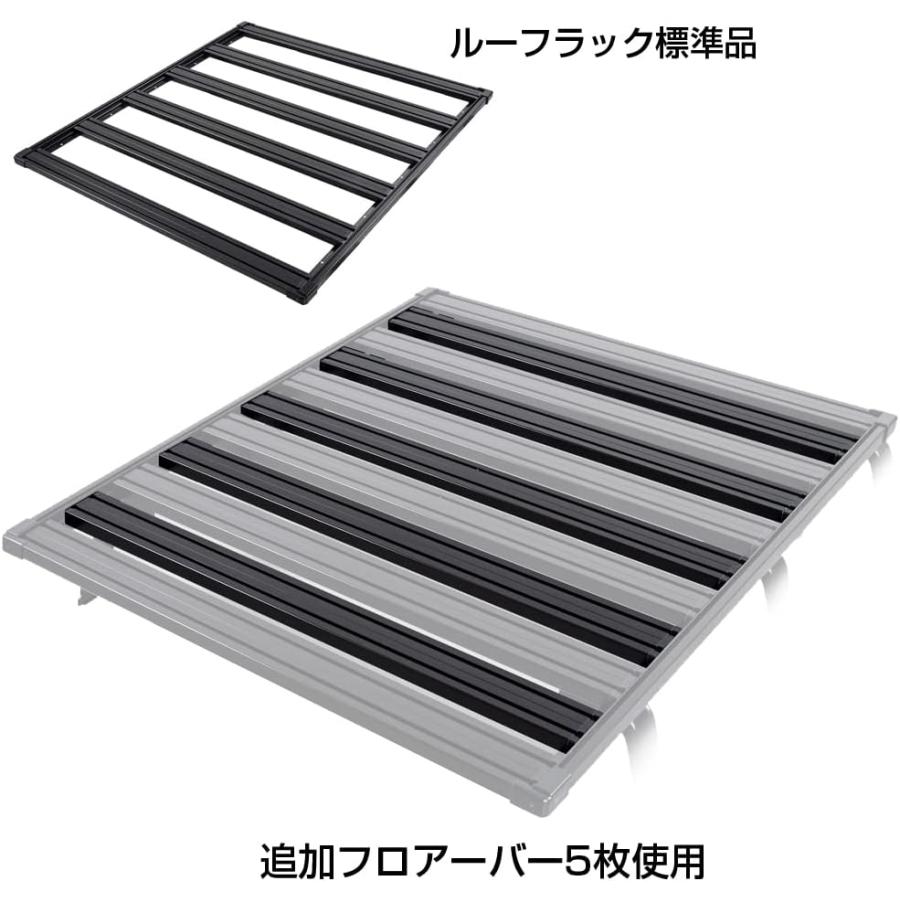 IPF 追加フロアバー 1本入 EXR-07P EXP ルーフラック オプション パーツ アルミ製 ルーフキャリア 外装 キャンプ 車 荷物 落下防止 | IPF | 01