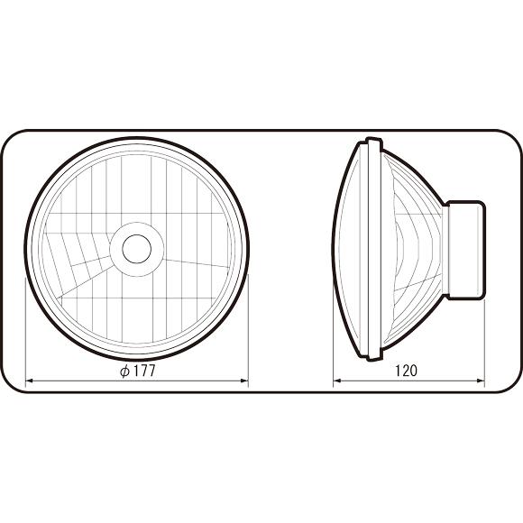 IPF マルチリフレクター ヘッドランプ HL-42 1個入 ハロゲン