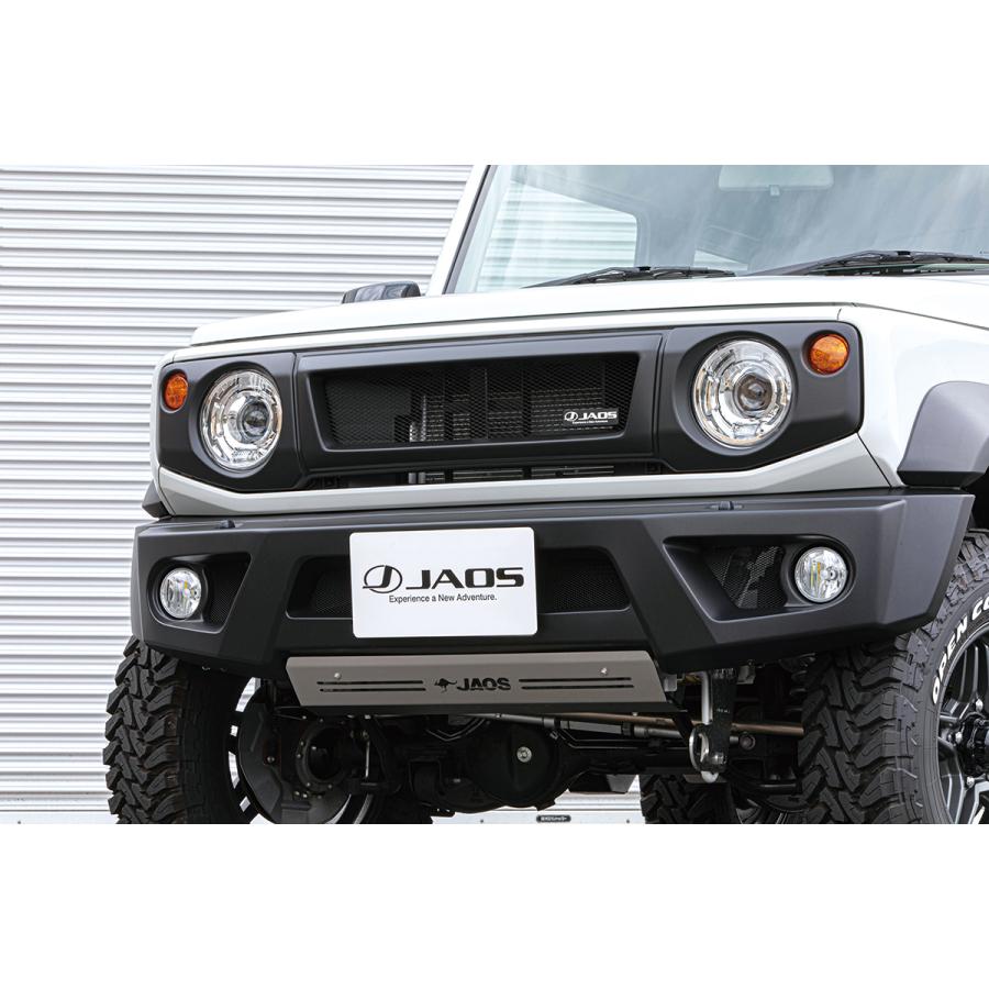 ステー仕様　ジムニー JB64W JB74Wフロントグリルマットブラック JAOS（ジャオス） JAOS B061513MB フロントグリル マットブラック