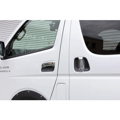 【在庫あり即納!!】JAOS B636201 ドアハンドルプロテクター トヨタ 200系 ハイエース 用 車種専用設計 カーボンデザイン | JAOS | 01