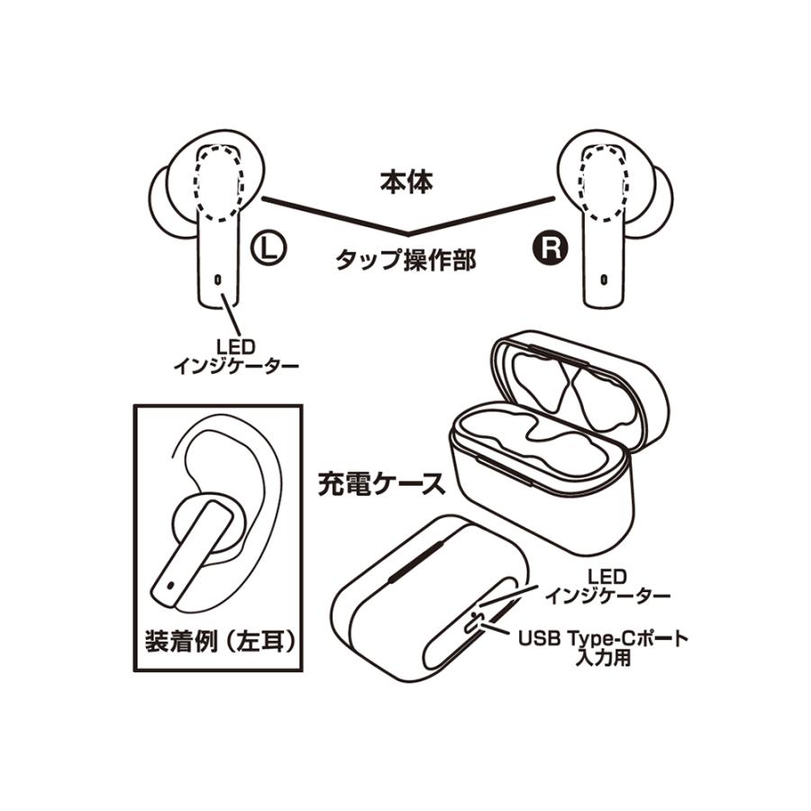 Kashimura（カシムラ） BL-113/BL-TWS7 完全 ワイヤレス ステレオ