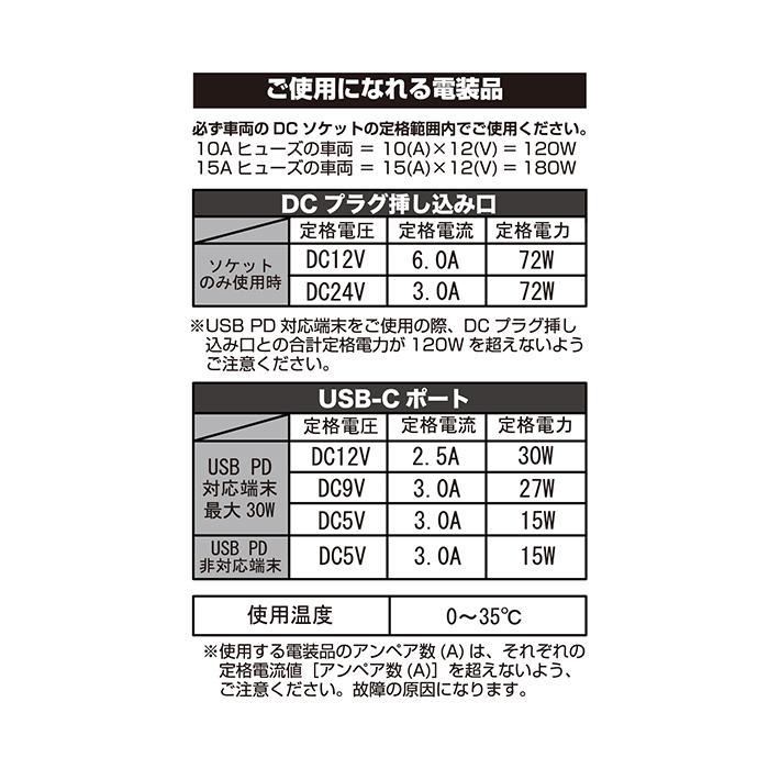 Kashimura（カシムラ） 車用 USB PD30W対応 セパレートソケット 増設