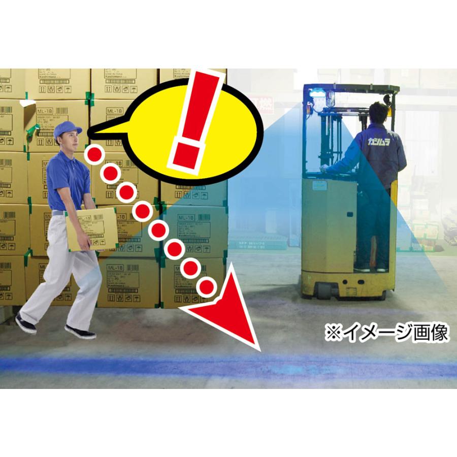 カシムラ ML-37 車両用 LEDワークライト 電動フォークリフト対応 ワーニングランプ BL 6灯 660ルーメン 青色 作業灯 | Kashimura | 01