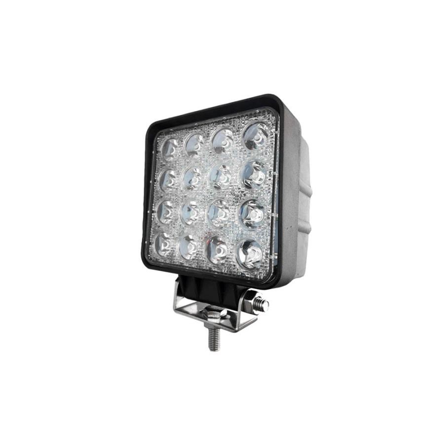 カシムラ ML-8 車両用 LED ワークライト DC12 / 24V 車対応 16灯 48W 3360ルーメン 6000K 白色 LEDタイプ コード45cm 作業灯 | Kashimura | 03