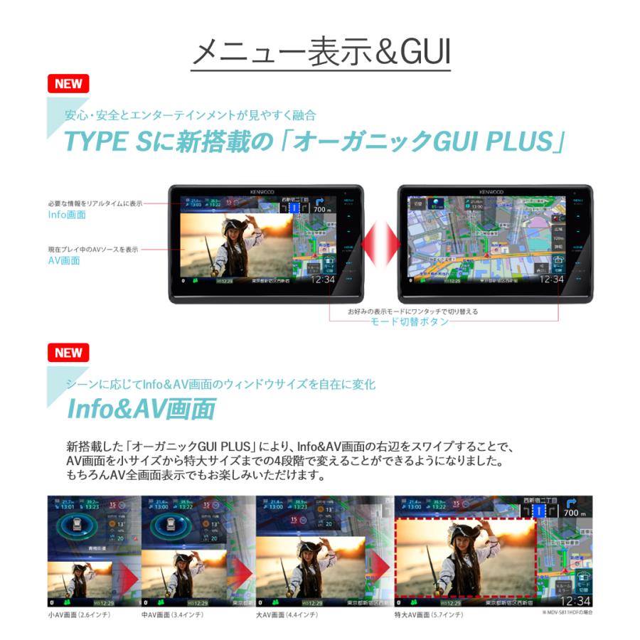 彩速ナビ ケンウッド type S MDV-S811HDL 8インチ インダッシュ 彩速ナビ ケンウッド type S MDV-S811HDL 8インチ インダッシュ
