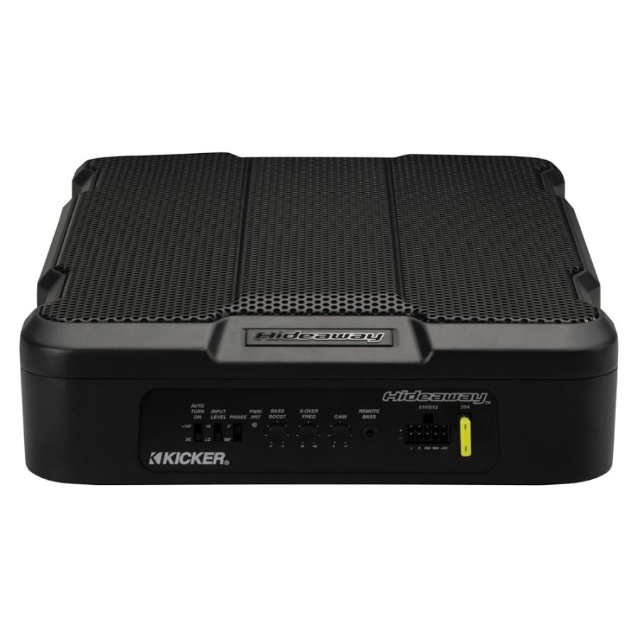 KICKER コンパクトウーファーアンプ付き。要説明分 KICKER コンパクト パワード サブウーファー HS12 30cm 12インチサブ