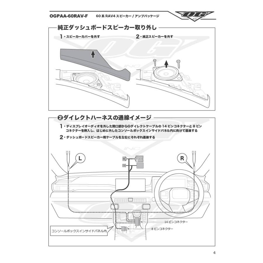 KICKER OGPAA-60RAV-F 51KSC3504 ＋ 51KSC6904 スピーカーパッケージ +