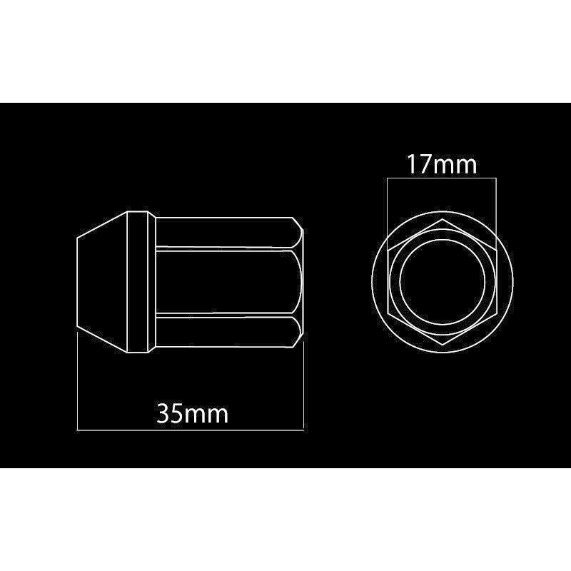 KSEPC ケースペック ホイールナット DIGICAM 貫通タイプ P1.25 6角 35mm 16本 デジキャン チタン・レーシングナット TNKS12-DIGICAM16｜creer-net｜02